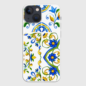 Чехол для iPhone 13 mini с принтом Майолика ,  |  | dg | dolce | dolce  gabana | dolce  gabbana | dolce gabbana | maiolica | majolica | trend | барселона | дольче | дольче габана | дольче габбана | керамика | майолика | мода | модный принт | мозаика | мозайка | плитка | роспись | тренд