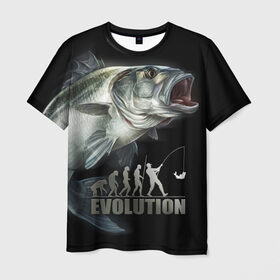 Мужская футболка 3D с принтом Эволюция , 100% полиэфир | прямой крой, круглый вырез горловины, длина до линии бедер | Тематика изображения на принте: эволюция