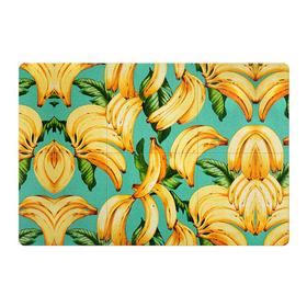 Магнитный плакат 3Х2 с принтом Банан , Полимерный материал с магнитным слоем | 6 деталей размером 9*9 см | banana | банан | бананы | паттерн