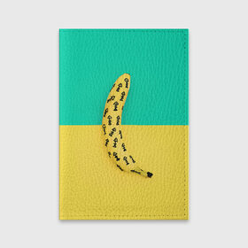 Обложка для паспорта матовая кожа с принтом Банан 5 , натуральная матовая кожа | размер 19,3 х 13,7 см; прозрачные пластиковые крепления | banana | fashion | банан | бананы | мода
