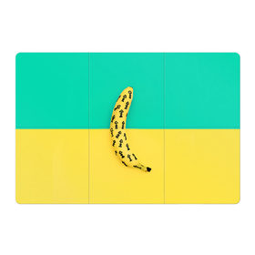 Магнитный плакат 3Х2 с принтом Банан 5 , Полимерный материал с магнитным слоем | 6 деталей размером 9*9 см | banana | fashion | банан | бананы | мода