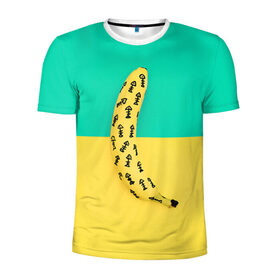 Мужская футболка 3D спортивная с принтом Банан 5 , 100% полиэстер с улучшенными характеристиками | приталенный силуэт, круглая горловина, широкие плечи, сужается к линии бедра | banana | fashion | банан | бананы | мода