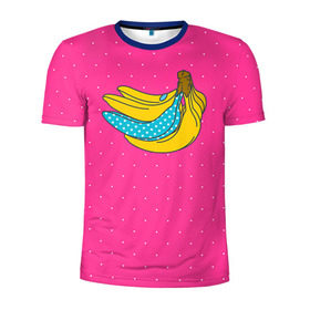 Мужская футболка 3D спортивная с принтом Банан 2 , 100% полиэстер с улучшенными характеристиками | приталенный силуэт, круглая горловина, широкие плечи, сужается к линии бедра | banana | fashion | банан | бананы | мода
