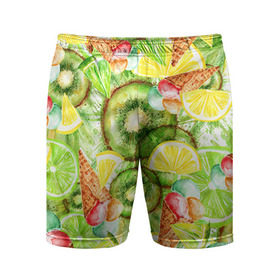 Мужские шорты 3D спортивные с принтом Веселые фрукты 2 ,  |  | апельсин | арбуз | банан | виноград | груша | киви | мороженое | овощи | питание | ппп | правильное | тайланд | фрукт | яблоко