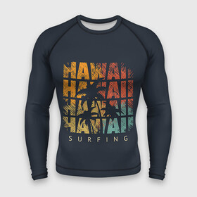 Мужской рашгард 3D с принтом HAWAII ,  |  | Тематика изображения на принте: hawaii | гаваи | лето | океан | отдых | пальмы | пляж | серф