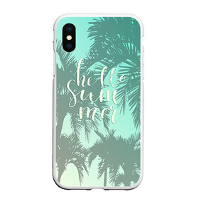 Чехол для iPhone XS Max матовый с принтом HAWAII 8 , Силикон | Область печати: задняя сторона чехла, без боковых панелей | hawaii | гаваи | лето | океан | отдых | пальмы | пляж | серф