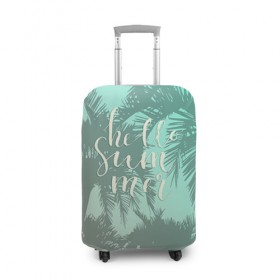 Чехол для чемодана 3D с принтом HAWAII 8 , 86% полиэфир, 14% спандекс | двустороннее нанесение принта, прорези для ручек и колес | hawaii | гаваи | лето | океан | отдых | пальмы | пляж | серф