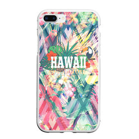 Чехол для iPhone 7Plus/8 Plus матовый с принтом HAWAII 5 , Силикон | Область печати: задняя сторона чехла, без боковых панелей | hawaii | гаваи | лето | океан | отдых | пальмы | пляж | серф