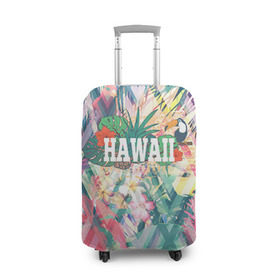 Чехол для чемодана 3D с принтом HAWAII 5 , 86% полиэфир, 14% спандекс | двустороннее нанесение принта, прорези для ручек и колес | hawaii | гаваи | лето | океан | отдых | пальмы | пляж | серф