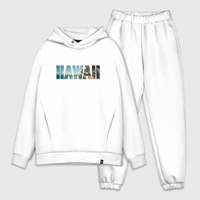 Мужской костюм хлопок OVERSIZE с принтом HAWAII 8 ,  |  | hawaii | гаваи | лето | море | океан | пальмы | пляж | серф