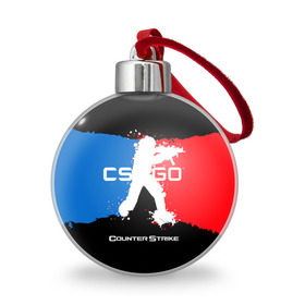 Ёлочный шар с принтом CS GO , Пластик | Диаметр: 77 мм | cs | cs go | csgo | go | го | контр страйк | контра | кс | кс го | ксго | спецназ | террористы