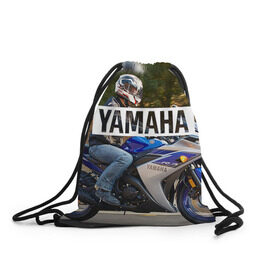 Рюкзак-мешок 3D с принтом Yamaha 2 , 100% полиэстер | плотность ткани — 200 г/м2, размер — 35 х 45 см; лямки — толстые шнурки, застежка на шнуровке, без карманов и подкладки | yamaha