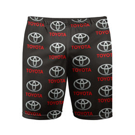 Мужские шорты 3D спортивные с принтом Toyota ,  |  | тайота