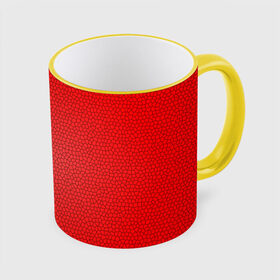 Кружка 3D с принтом Витраж Красный , керамика | ёмкость 330 мл | texture | витраж | красный | текстура