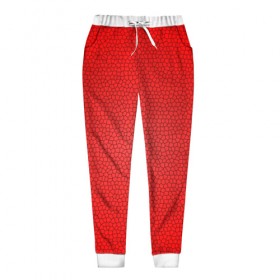 Женские брюки 3D с принтом Витраж Красный , полиэстер 100% | прямой крой, два кармана без застежек по бокам, с мягкой трикотажной резинкой на поясе и по низу штанин. В поясе для дополнительного комфорта — широкие завязки | texture | витраж | красный | текстура