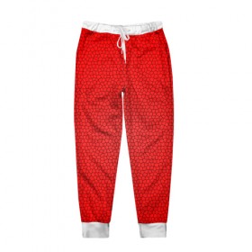 Мужские брюки 3D с принтом Витраж Красный , 100% полиэстер | манжеты по низу, эластичный пояс регулируется шнурком, по бокам два кармана без застежек, внутренняя часть кармана из мелкой сетки | texture | витраж | красный | текстура