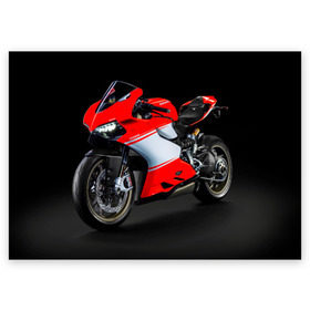 Поздравительная открытка с принтом Ducati , 100% бумага | плотность бумаги 280 г/м2, матовая, на обратной стороне линовка и место для марки
 | Тематика изображения на принте: ducati | мото | мотоцикл | скорость