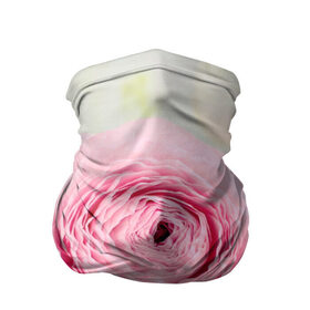 Бандана-труба 3D с принтом Розовый цветок , 100% полиэстер, ткань с особыми свойствами — Activecool | плотность 150‒180 г/м2; хорошо тянется, но сохраняет форму | 