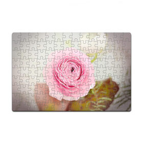 Пазл магнитный 126 элементов с принтом Розовый цветок , полимерный материал с магнитным слоем | 126 деталей, размер изделия —  180*270 мм | 