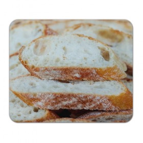 Коврик прямоугольный с принтом Хлеб , натуральный каучук | размер 230 х 185 мм; запечатка лицевой стороны | батон | булка | булочка | выпечка | еда | кулинария | кусочек | мука | хлеб