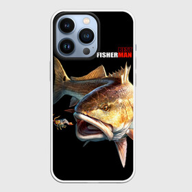 Чехол для iPhone 13 Pro с принтом Лучший рыбак ,  |  | background | best fisherman | black | fish | fishing | лучший рыбак | рыба | рыбалка | фон | черный