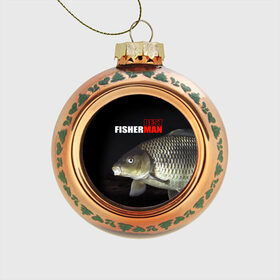 Стеклянный ёлочный шар с принтом Лучший рыбак , Стекло | Диаметр: 80 мм | background | best fisherman | black | fish | fishing | лещ | лучший рыбак | рыба | рыбалка | фон | черный