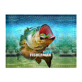 Обложка для студенческого билета с принтом Лучший рыбак , натуральная кожа | Размер: 11*8 см; Печать на всей внешней стороне | Тематика изображения на принте: крючок | лягушка | наживка | рыба