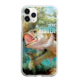 Чехол для iPhone 11 Pro Max матовый с принтом Лучший рыбак , Силикон |  | Тематика изображения на принте: bait | baubles | best fisherman | driftwood | fish | fishing | hook | perch | river bottom | water | блесна | вода | дно | коряга | крючок | лучший рыбак | наживка | окунь | река | рыба | рыбалка