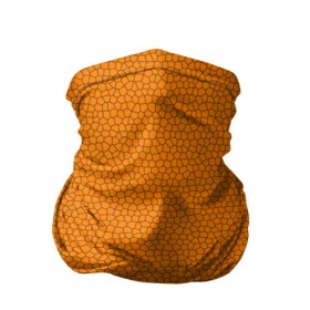 Бандана-труба 3D с принтом Витраж Оранжевый , 100% полиэстер, ткань с особыми свойствами — Activecool | плотность 150‒180 г/м2; хорошо тянется, но сохраняет форму | texture | витраж | оранжевый | текстура