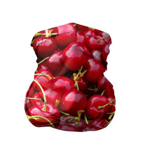 Бандана-труба 3D с принтом Черешня , 100% полиэстер, ткань с особыми свойствами — Activecool | плотность 150‒180 г/м2; хорошо тянется, но сохраняет форму | вишня | десерт | лето | сладкое | черешня | ягода