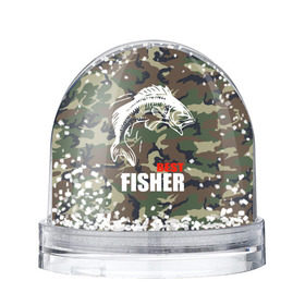 Снежный шар с принтом Лучший рыбак , Пластик | Изображение внутри шара печатается на глянцевой фотобумаге с двух сторон | best fisherman | camouflage | fish | fishing | камуфляж | лучший рыбак | рыба | рыбалка