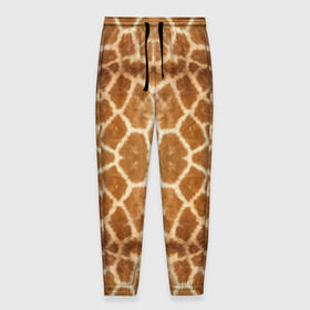 Мужские брюки 3D с принтом Шкура Жирафа , 100% полиэстер | манжеты по низу, эластичный пояс регулируется шнурком, по бокам два кармана без застежек, внутренняя часть кармана из мелкой сетки | textures | животное | жираф | текстура