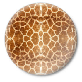 Значок с принтом Шкура Жирафа ,  металл | круглая форма, металлическая застежка в виде булавки | textures | животное | жираф | текстура