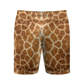 Мужские шорты 3D спортивные с принтом Шкура Жирафа ,  |  | textures | животное | жираф | текстура