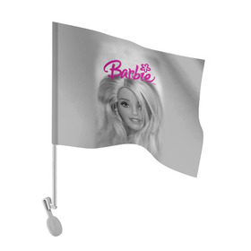 Флаг для автомобиля с принтом Кукла барби , 100% полиэстер | Размер: 30*21 см | barbie | барби | кукла