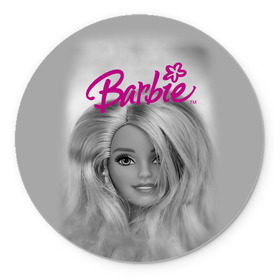 Коврик круглый с принтом Кукла барби , резина и полиэстер | круглая форма, изображение наносится на всю лицевую часть | barbie | барби | кукла