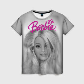 Женская футболка 3D с принтом Кукла барби , 100% полиэфир ( синтетическое хлопкоподобное полотно) | прямой крой, круглый вырез горловины, длина до линии бедер | barbie | барби | кукла