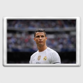 Магнит 45*70 с принтом Cristiano Ronaldo , Пластик | Размер: 78*52 мм; Размер печати: 70*45 | криштиану роналду | реал мадрид