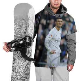 Накидка на куртку 3D с принтом Cristiano Ronaldo , 100% полиэстер |  | криштиану роналду | реал мадрид