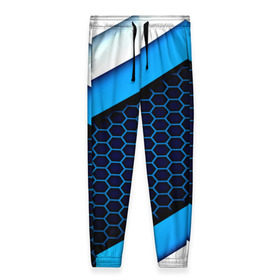 Женские брюки 3D с принтом CS GO , полиэстер 100% | прямой крой, два кармана без застежек по бокам, с мягкой трикотажной резинкой на поясе и по низу штанин. В поясе для дополнительного комфорта — широкие завязки | геометрия | синий