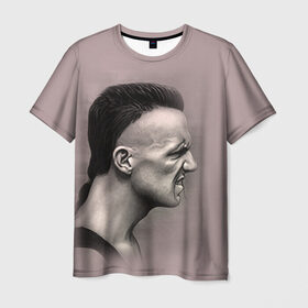 Мужская футболка 3D с принтом Die Antwoord 5 , 100% полиэфир | прямой крой, круглый вырез горловины, длина до линии бедер | 