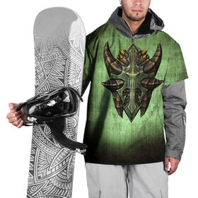 Накидка на куртку 3D с принтом Чешуйчатый щит Дракона , 100% полиэстер |  | дракон | игрок | игры | компьютерные игры | щит