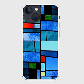 Чехол для iPhone 13 mini с принтом Мозаичная абстракция ,  |  | линии | орнамент | прикольные картинки | узор | цвет