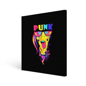 Холст квадратный с принтом Punk , 100% ПВХ |  | молодёжь | панки | прикол | субкультура | хиппи | цвет