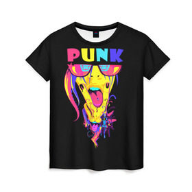 Женская футболка 3D с принтом Punk , 100% полиэфир ( синтетическое хлопкоподобное полотно) | прямой крой, круглый вырез горловины, длина до линии бедер | молодёжь | панки | прикол | субкультура | хиппи | цвет