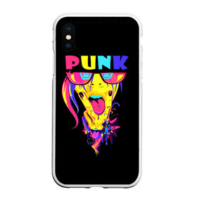 Чехол для iPhone XS Max матовый с принтом Punk , Силикон | Область печати: задняя сторона чехла, без боковых панелей | молодёжь | панки | прикол | субкультура | хиппи | цвет