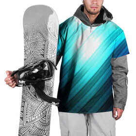 Накидка на куртку 3D с принтом В полоску , 100% полиэстер |  | Тематика изображения на принте: линии | полосы | синий