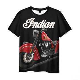 Мужская футболка 3D с принтом Indian 2 , 100% полиэфир | прямой крой, круглый вырез горловины, длина до линии бедер | indian