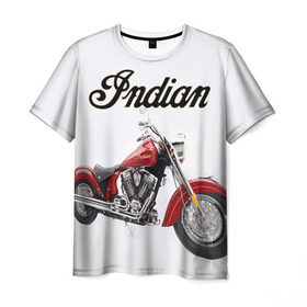 Мужская футболка 3D с принтом Indian 4 , 100% полиэфир | прямой крой, круглый вырез горловины, длина до линии бедер | indian