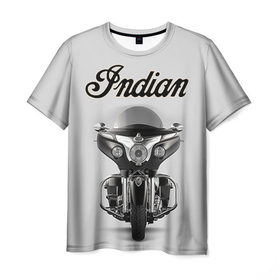 Мужская футболка 3D с принтом Indian 6 , 100% полиэфир | прямой крой, круглый вырез горловины, длина до линии бедер | 